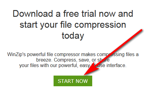 free download of winzip trial version