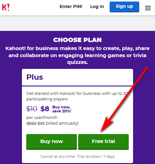 Kahoot Free Trial 7 Days Try Kahoot Plus Free Version Trial Software