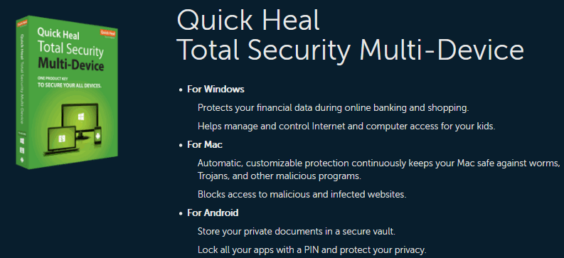 Quick Heal Antivirus Trial Version - Free Download for Mac and Windows
