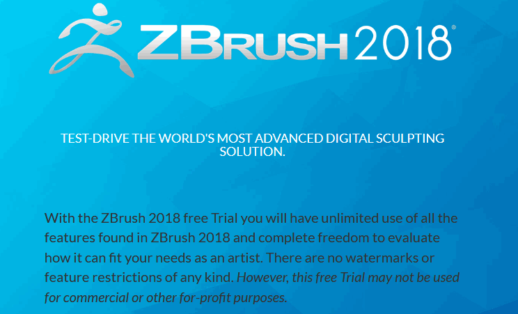 download free trial of zbrush