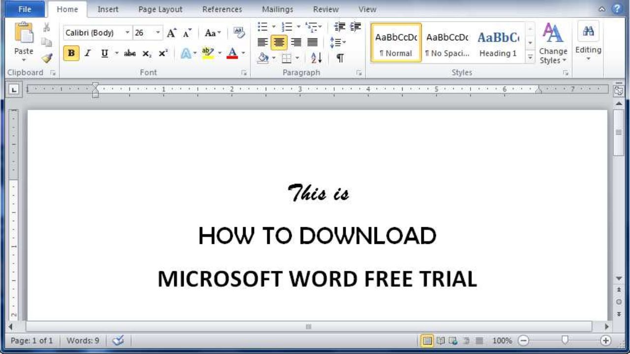 microsoft word for mac download trial