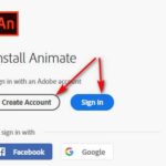 Create an account to download Adobe Animate free trial