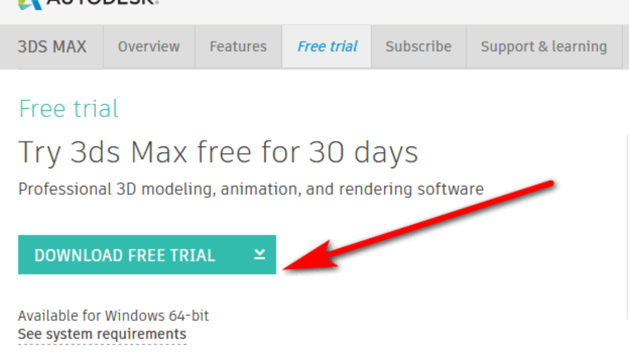 3ds max trial download