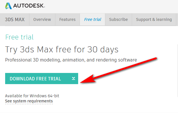 Autodesk 3ds Max Free Trial Download (Mac/Windows) » Trial Software