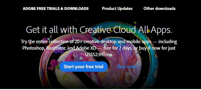 Adobe Creative Cloud free trial