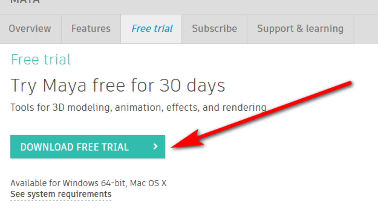 autodesk for mac trial