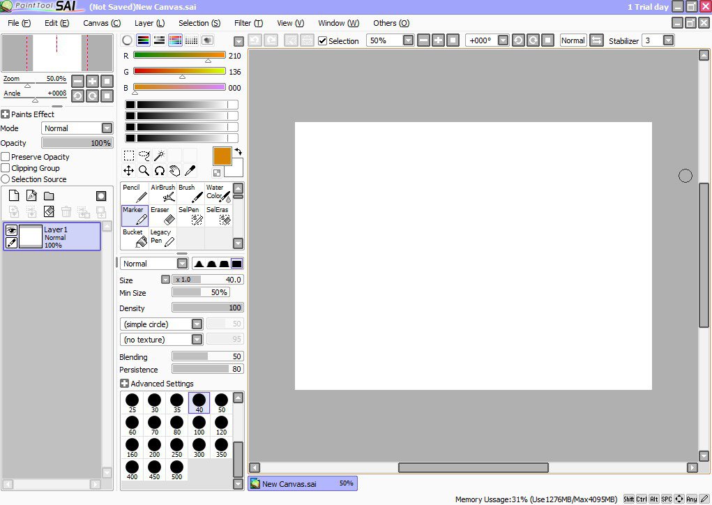 Paint tool sai free trial