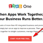 sign up to Zoho CRM trial