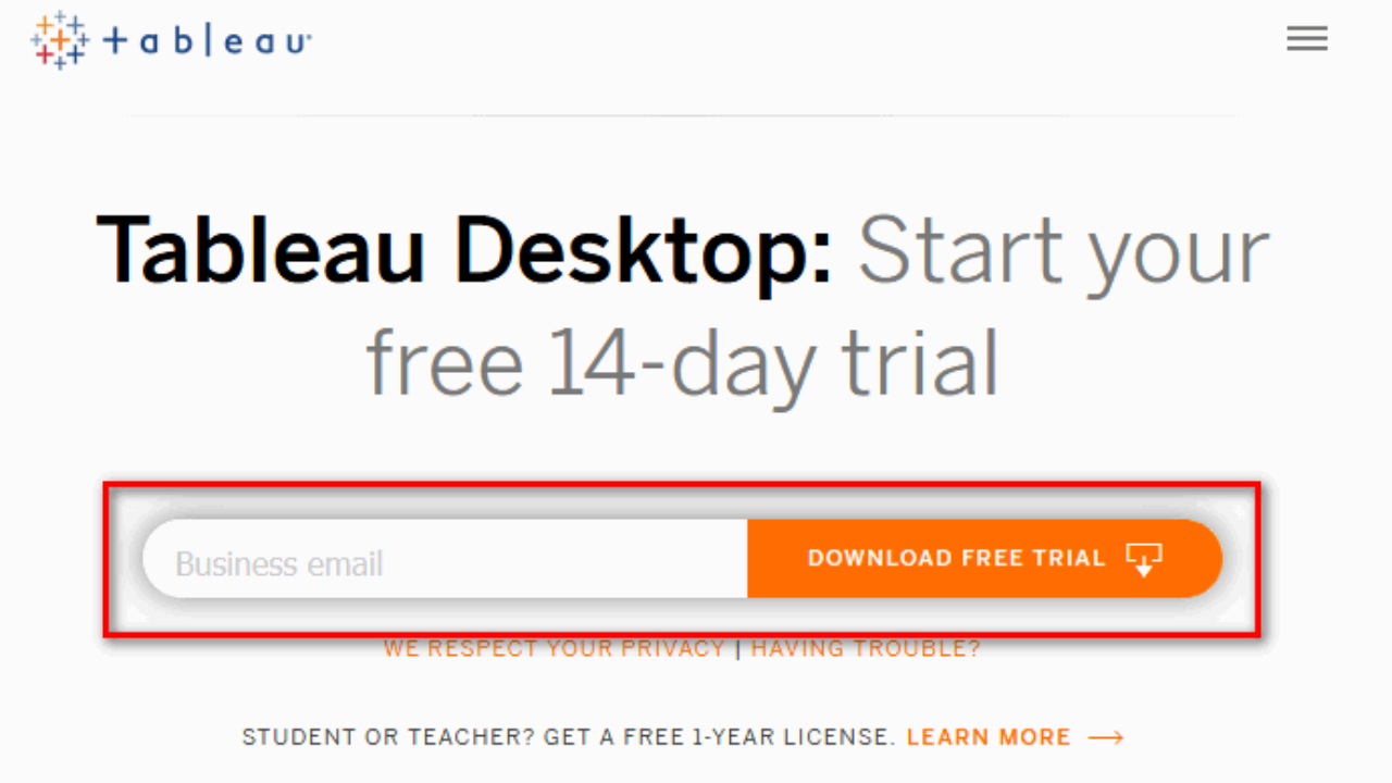 tableau free download students