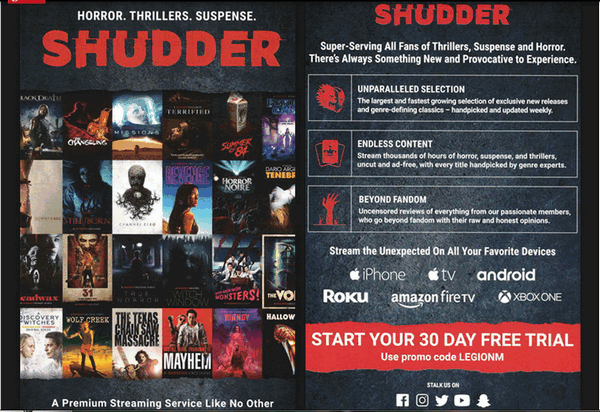 Cancel shudder free online trial amazon